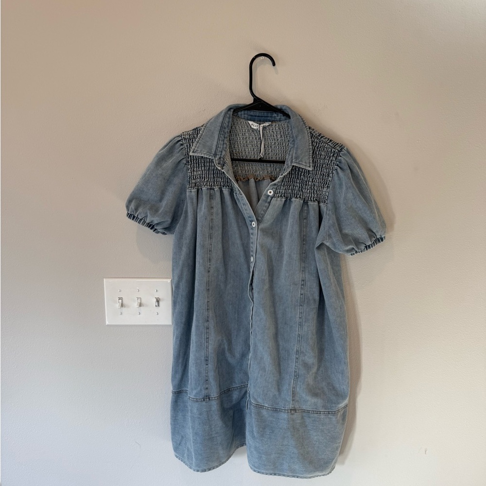 Blue Denim Dress S/M - Picture 2 of 2